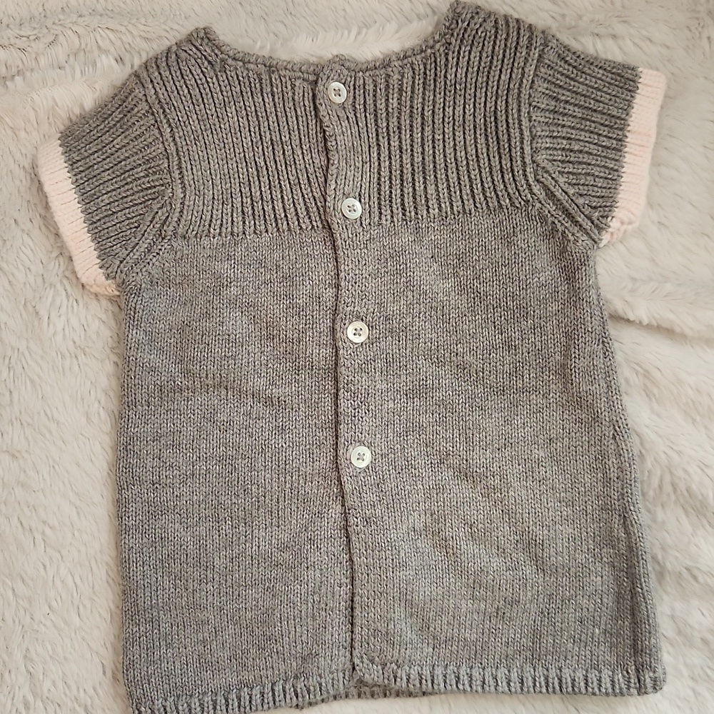 Jacadi Paris Grey & Soft Pink Knit 3 Piece Set - Picture 11 of 15